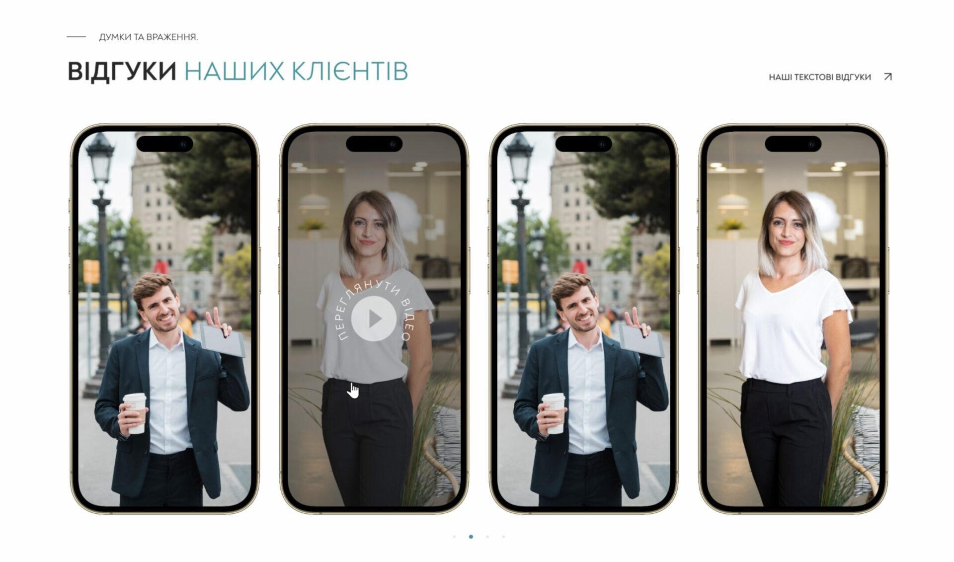 Блок Відгуки
