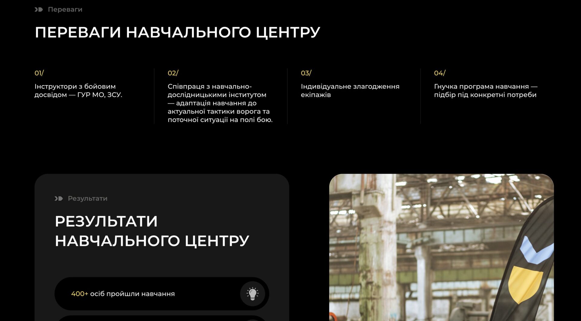 Блок "Переваги"